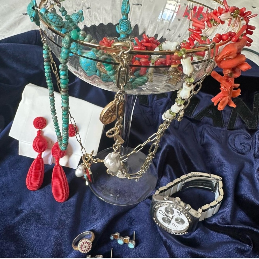 Colorful Jewelry and Watch Set